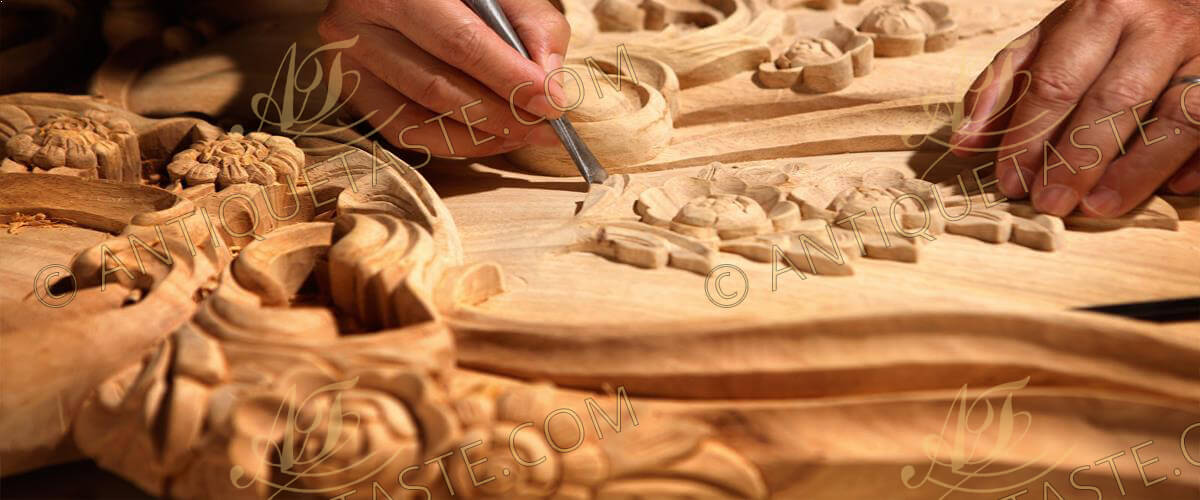 carving wood and gilding furniture